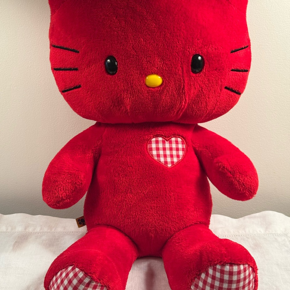 Build A Bear Sanrio Red Gingham Hello Kitty Plush 2011 18”